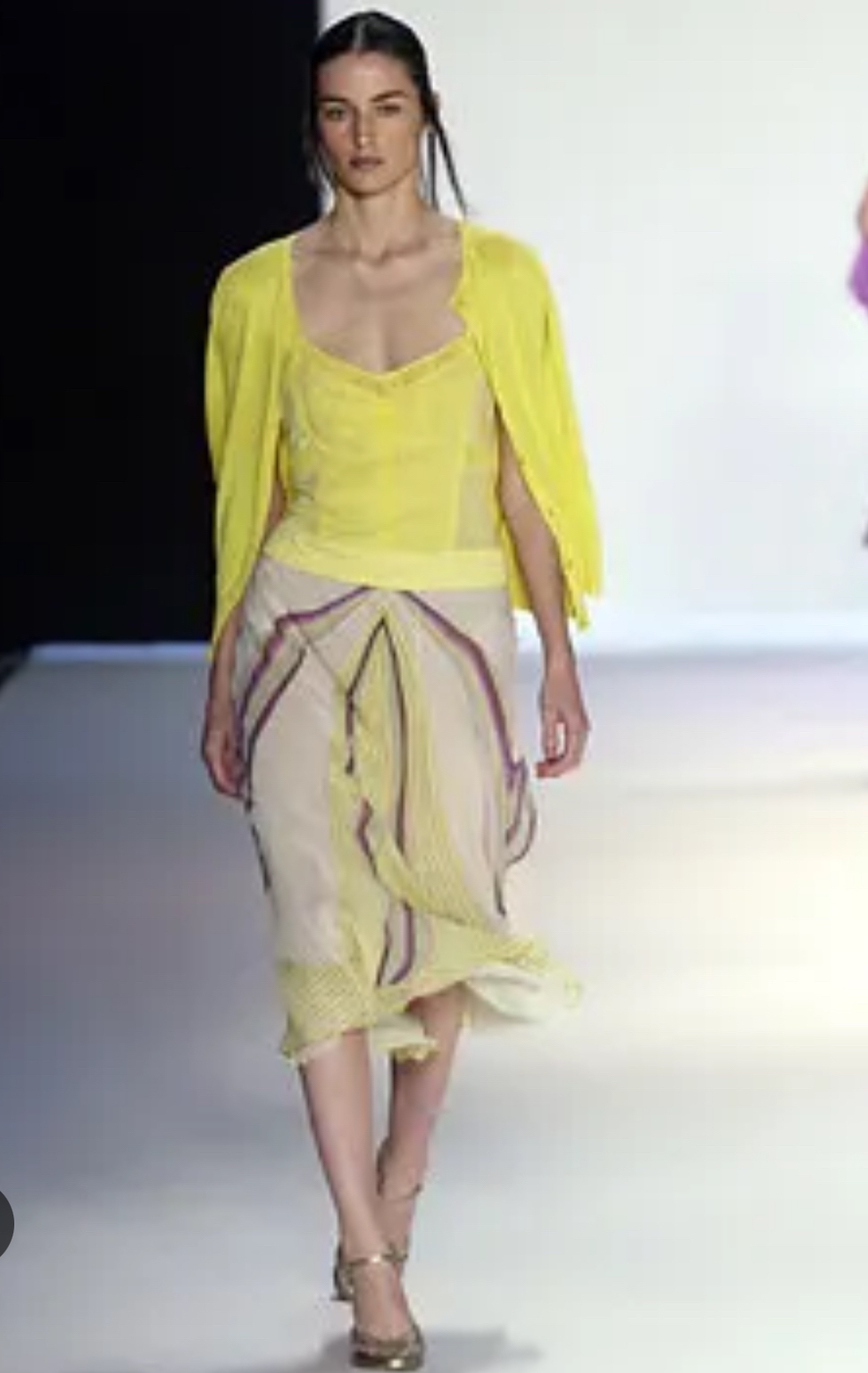 BCBG Max Azria Silk Chiffon Skirt