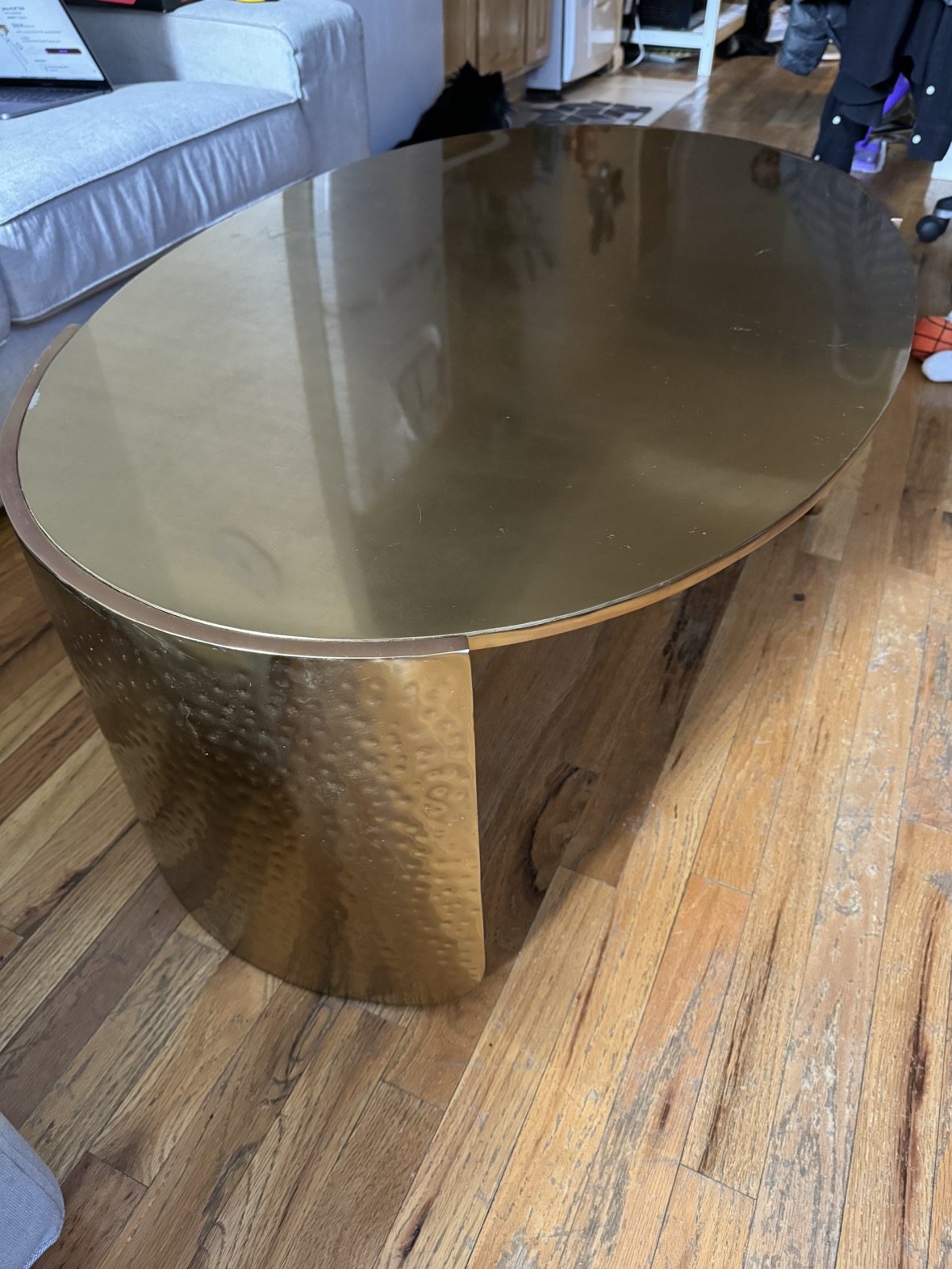 Cb2 Gold Coffee Table - photo 3