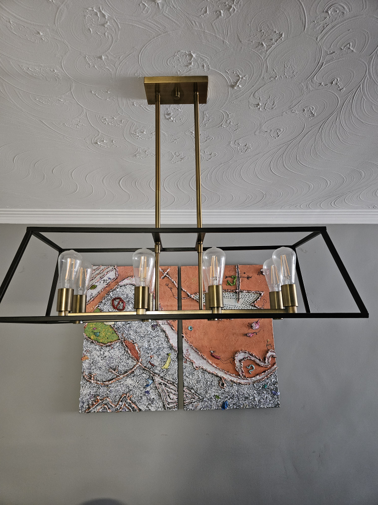 Industrial dining room 8-light fixture - photo 2