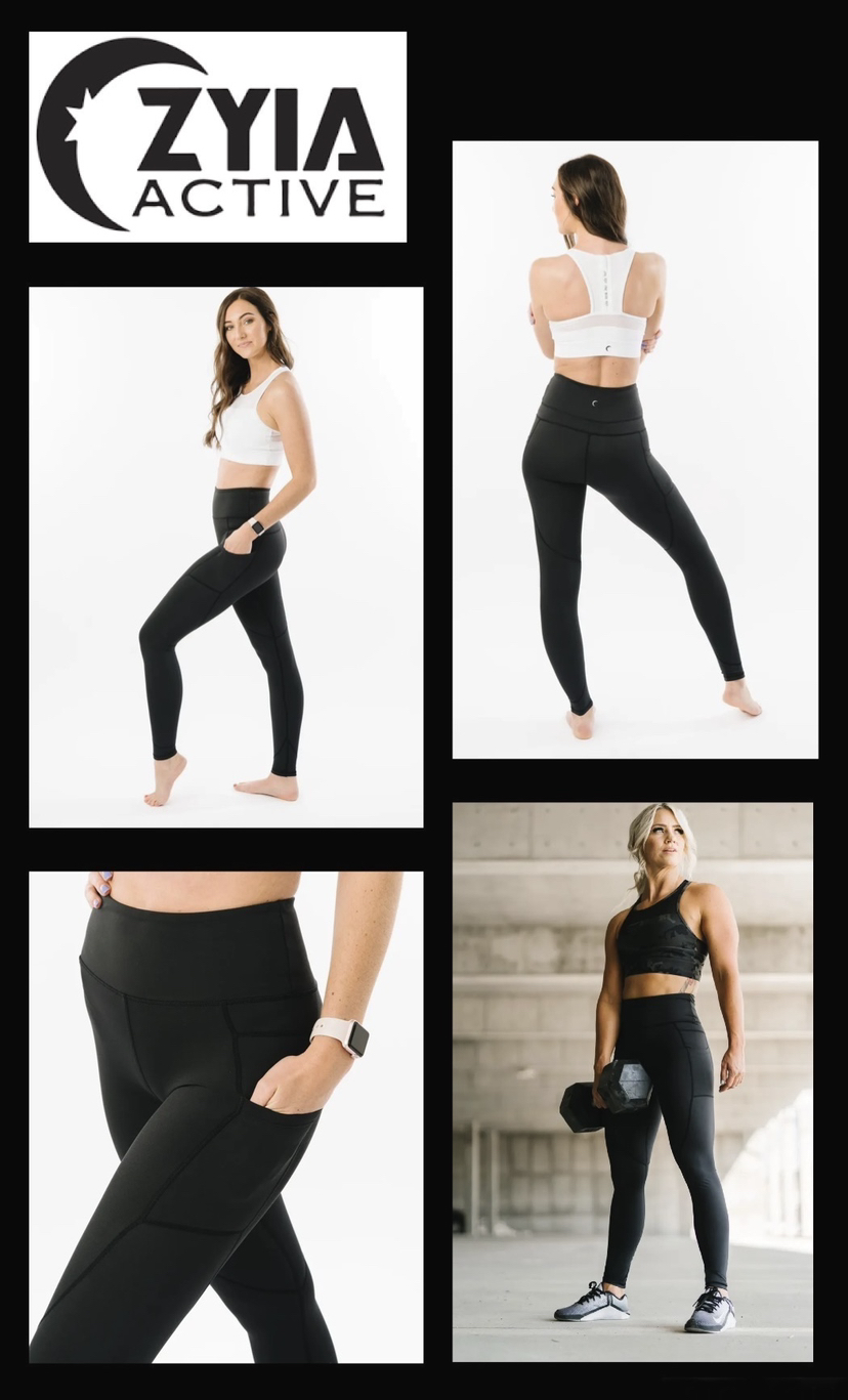 Ladies Zyia Light n Tight Pocket Hi-Rise Leggings