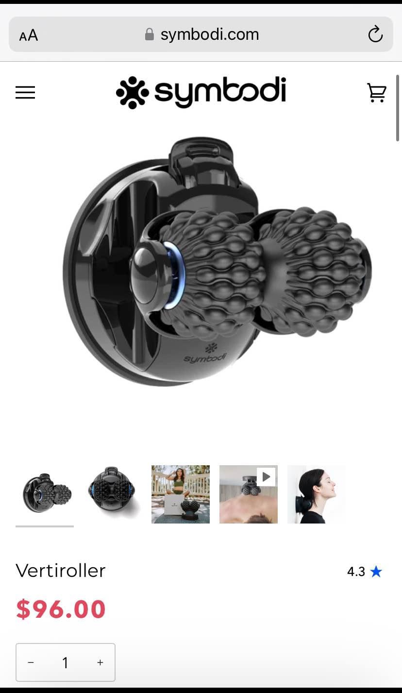 Symbodi Vertiroller mobile mounted precision massager. image indicator(3)