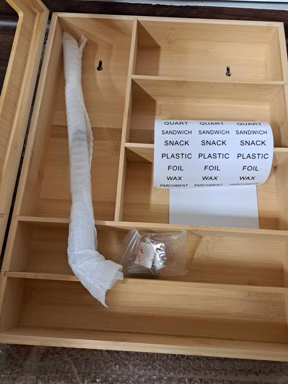 Ziplock bag organizer bamboo #407 image indicator(5)