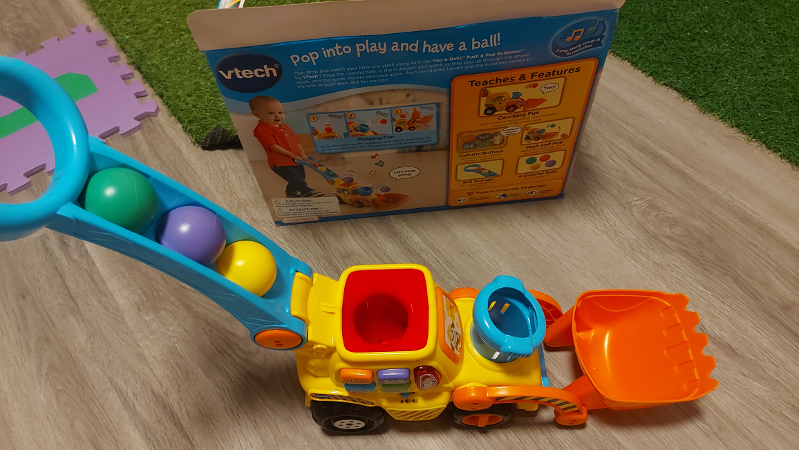 #Almost New VTech pop-a-ball push bulldozer with music image indicator(7)