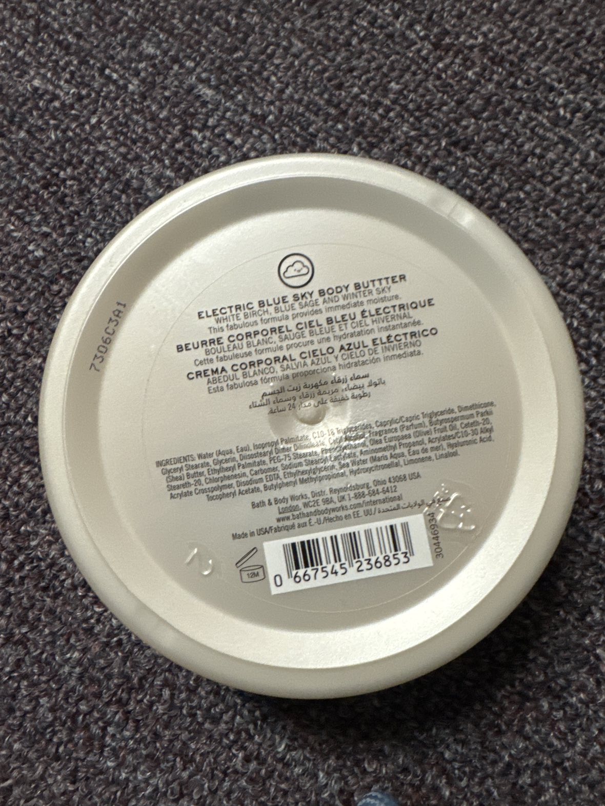 Bath and Body Works Body Butter Electric Blue Sky image indicator(2)