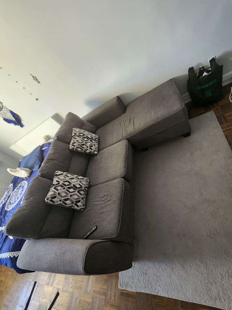 NEEDS TO GO THIS WEEK+ sectional L-shape sofa from THE BRICK - photo 2