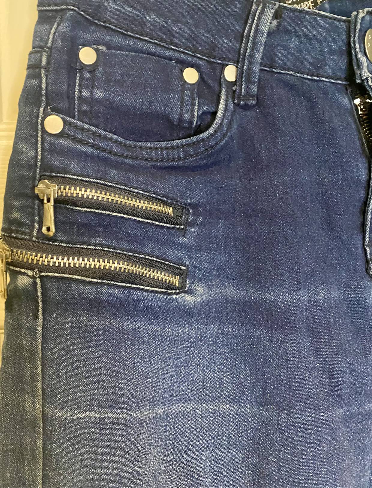Skinny Fit Rich Blue Denim Size 3 stretch fit - photo 3