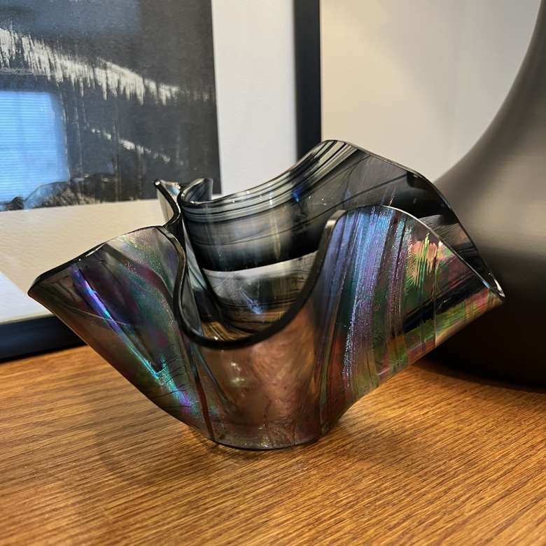 Modern Fluted Glass Bowl