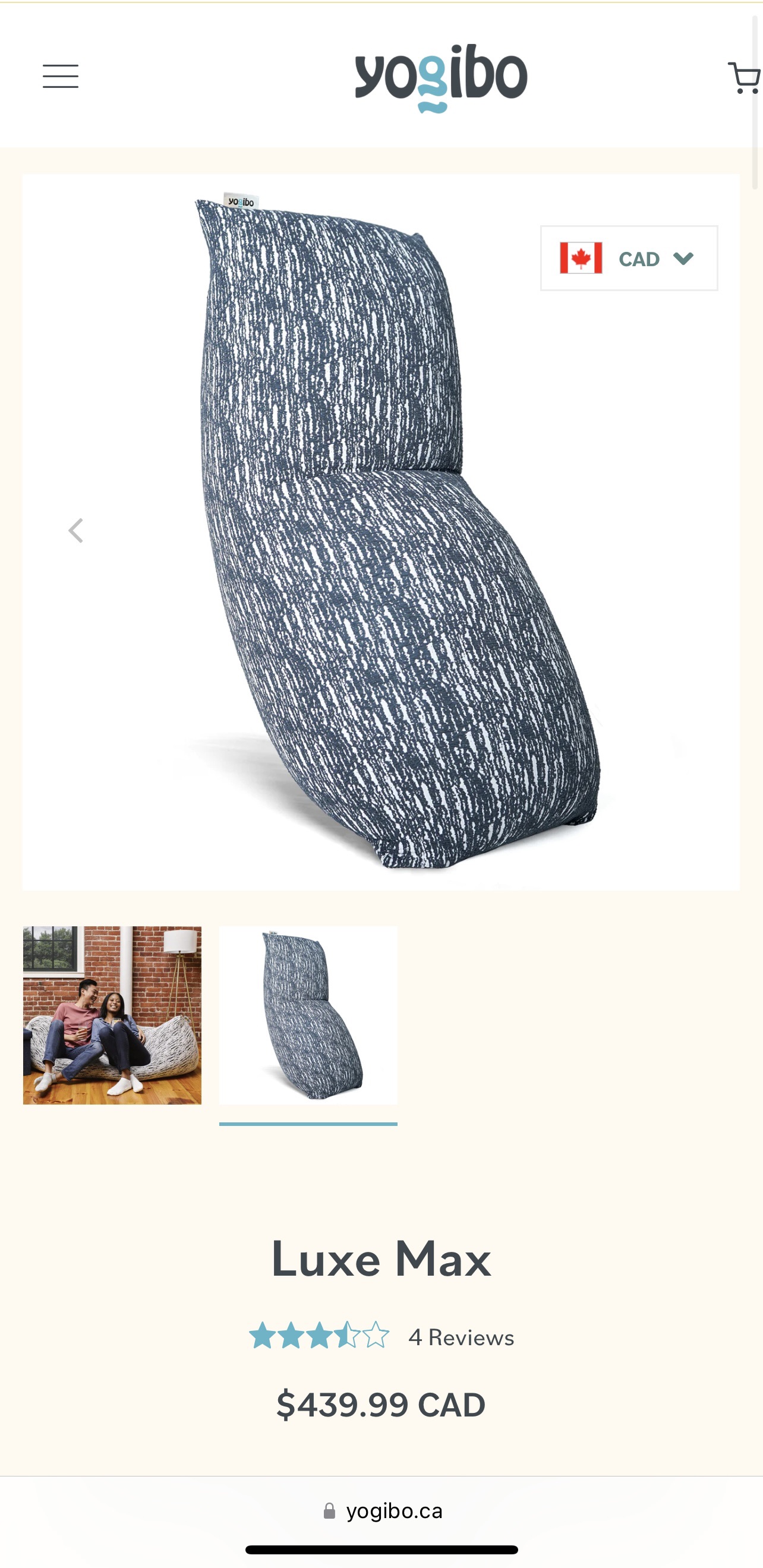 Yogibo Luxe Max Bean bag - photo 2