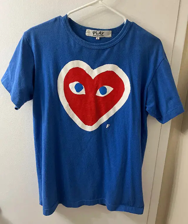 Comme Des Garcons PLAY Heart Print Tee
