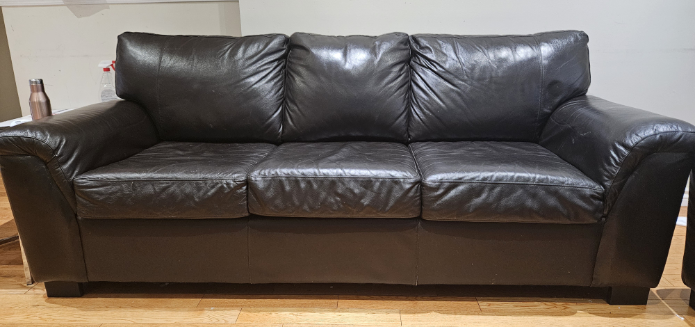3 piece genuine leather sofa set - photo 3