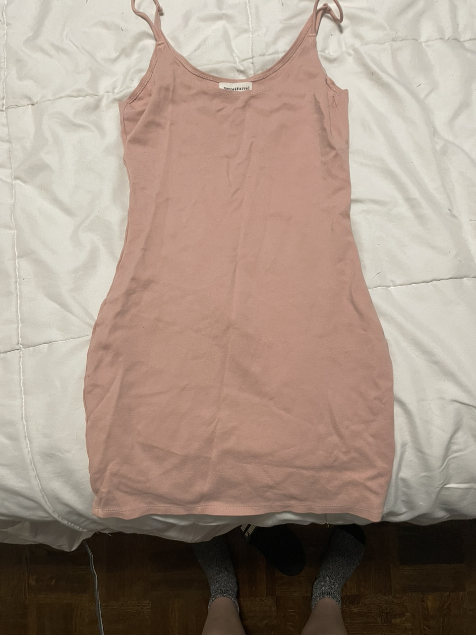 Pink bodycon mini dress
