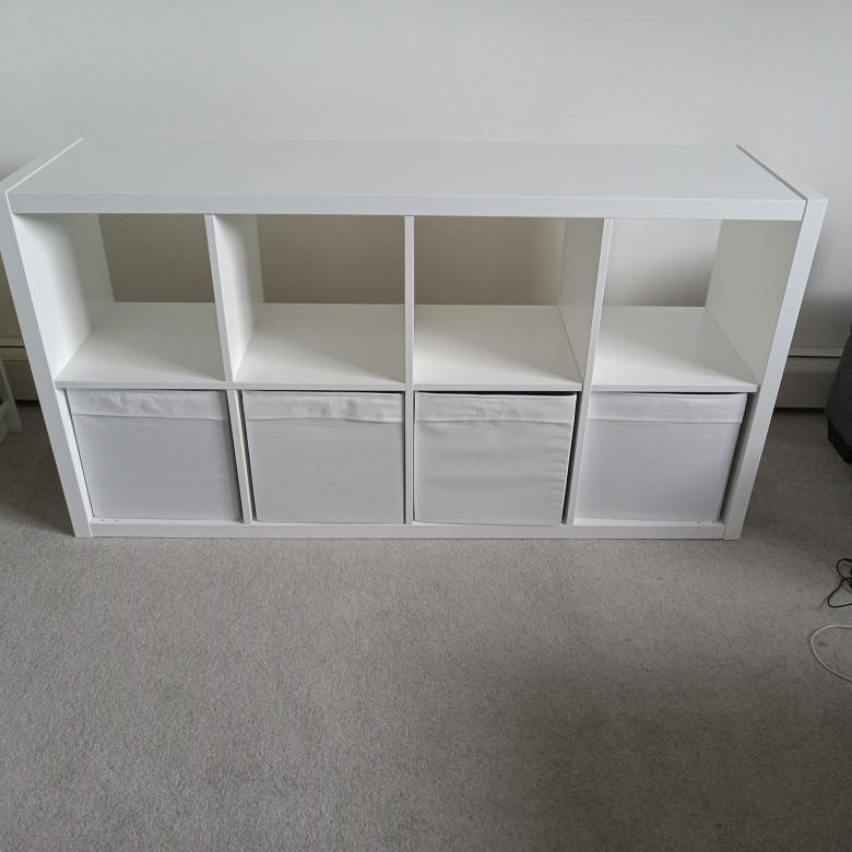 ikea shelf with 4 boxes - photo 5