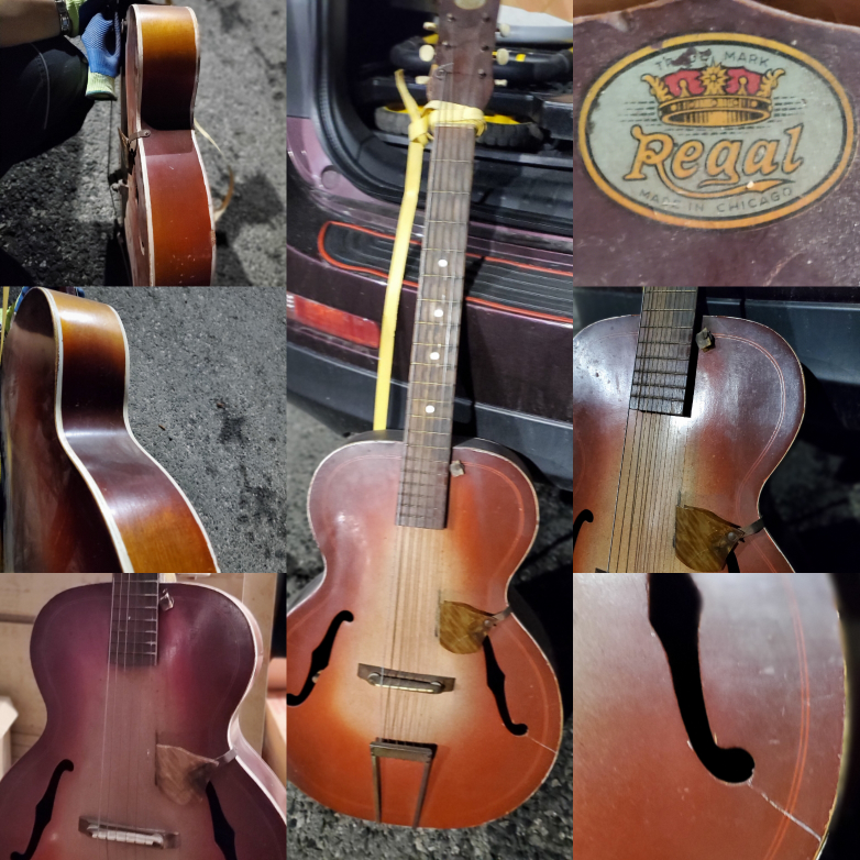 Vintage Archtop Regal Guitar
