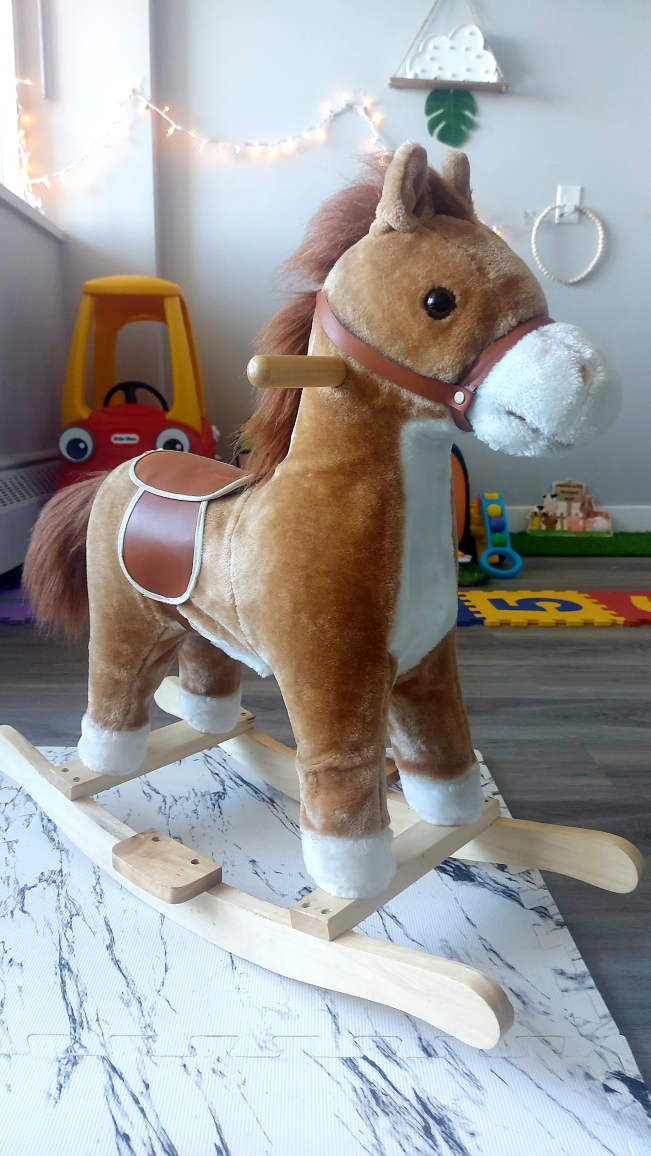 Almost New Qaba interactive rocking horse in great condition thumbnail