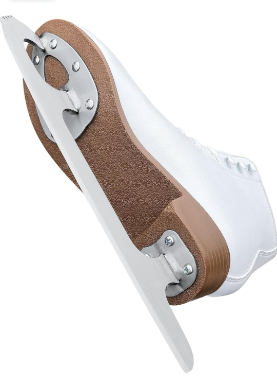 Gliti Ice Skates Womens/Girls Ice Figure Skates, Size 8, White - photo 2