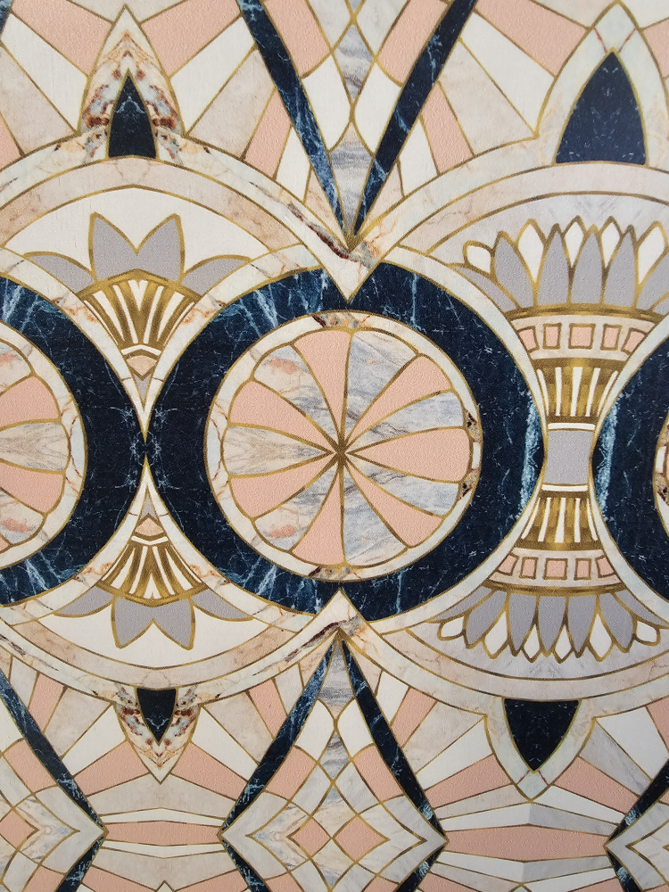 Art-Déco Mosaic Wooden Cabinet - photo 5