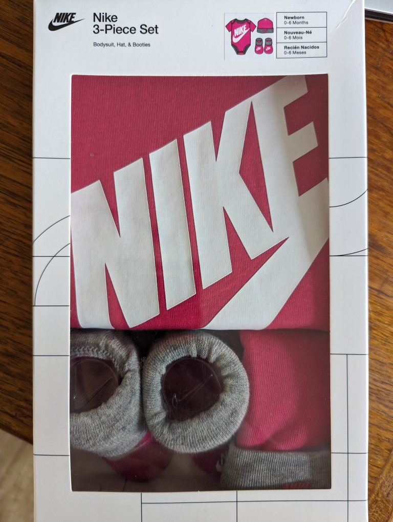 Brand new baby girl Nike set