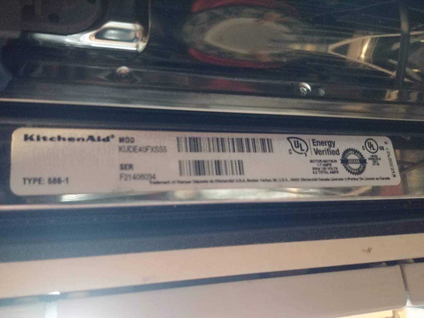 Kitchen Aid Dishwasher image indicator(3)