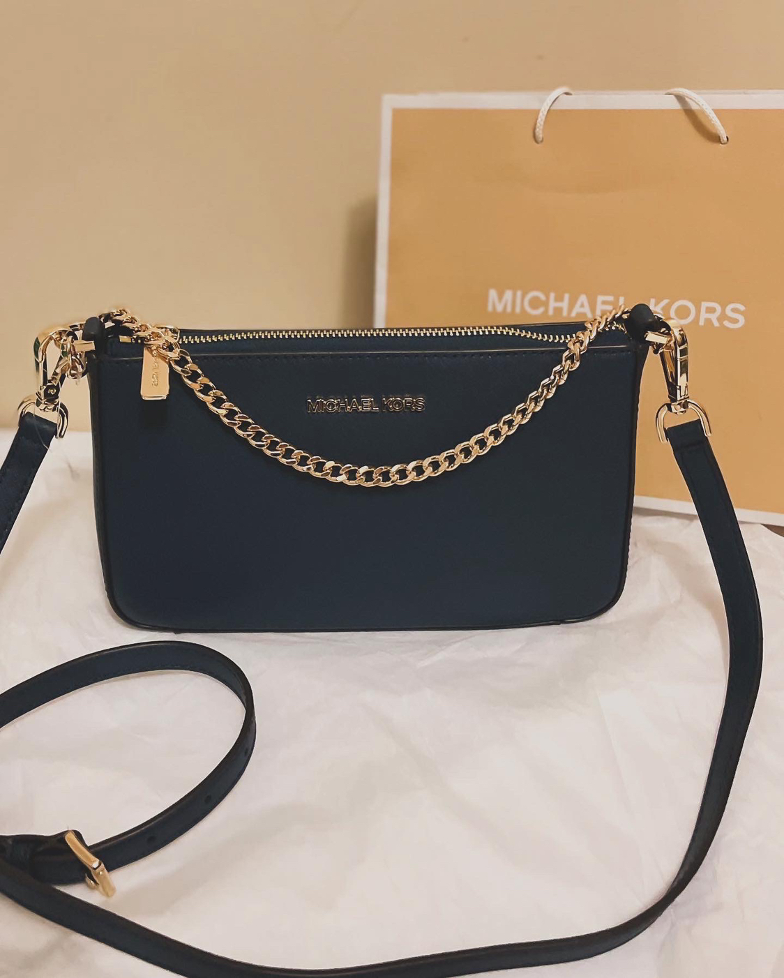 NEW navy Michael Kors bag - good deal thumbnail