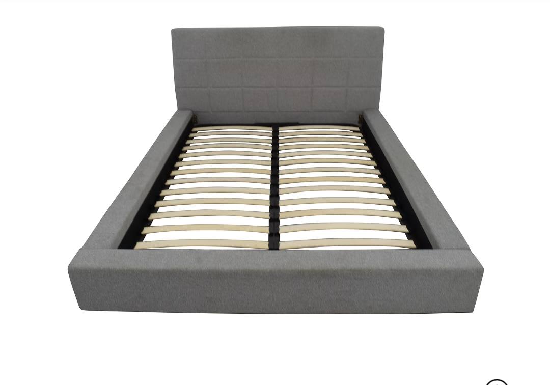Queen sized Tufted Platform Bed w Mattress - photo 5