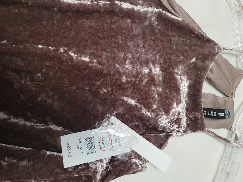Design Lab BNWT velvet baby doll dress, Small - photo 2