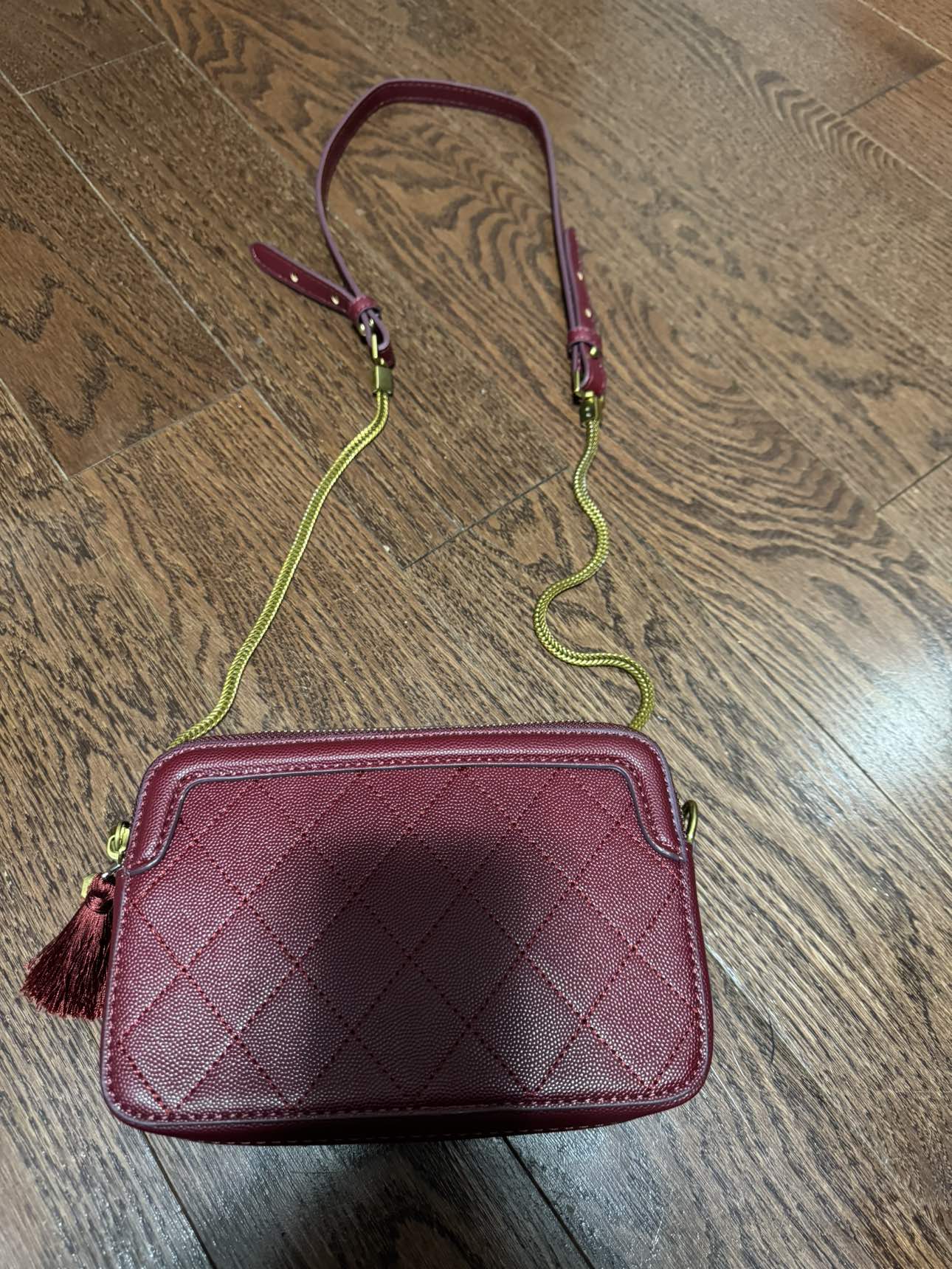 [NEVER USED] Burgundy crossbody bag image indicator(2)