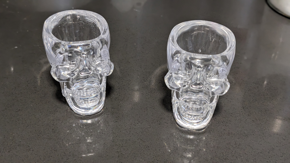 Crystal Skull shot glasses