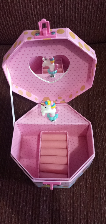 little girls unicorn musical jewelry box - photo 2