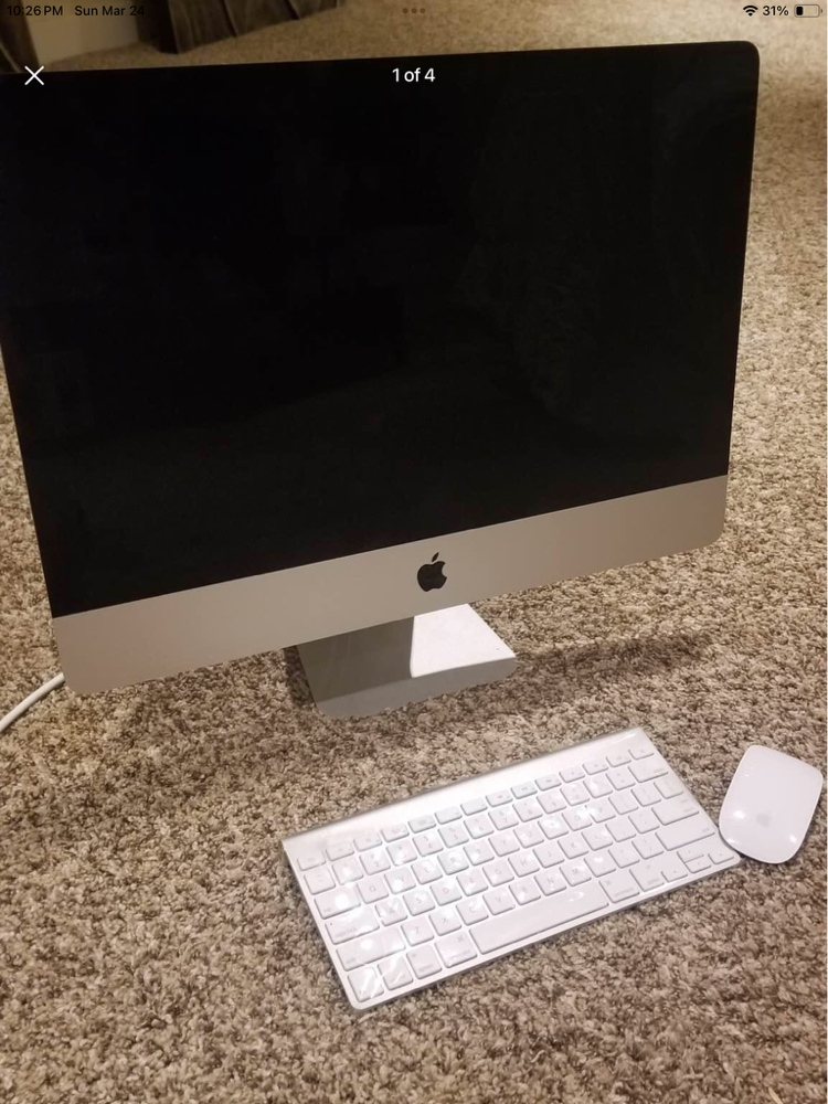 iMac 21.5 Inch 2014 monitor, keyboard & mouse thumbnail