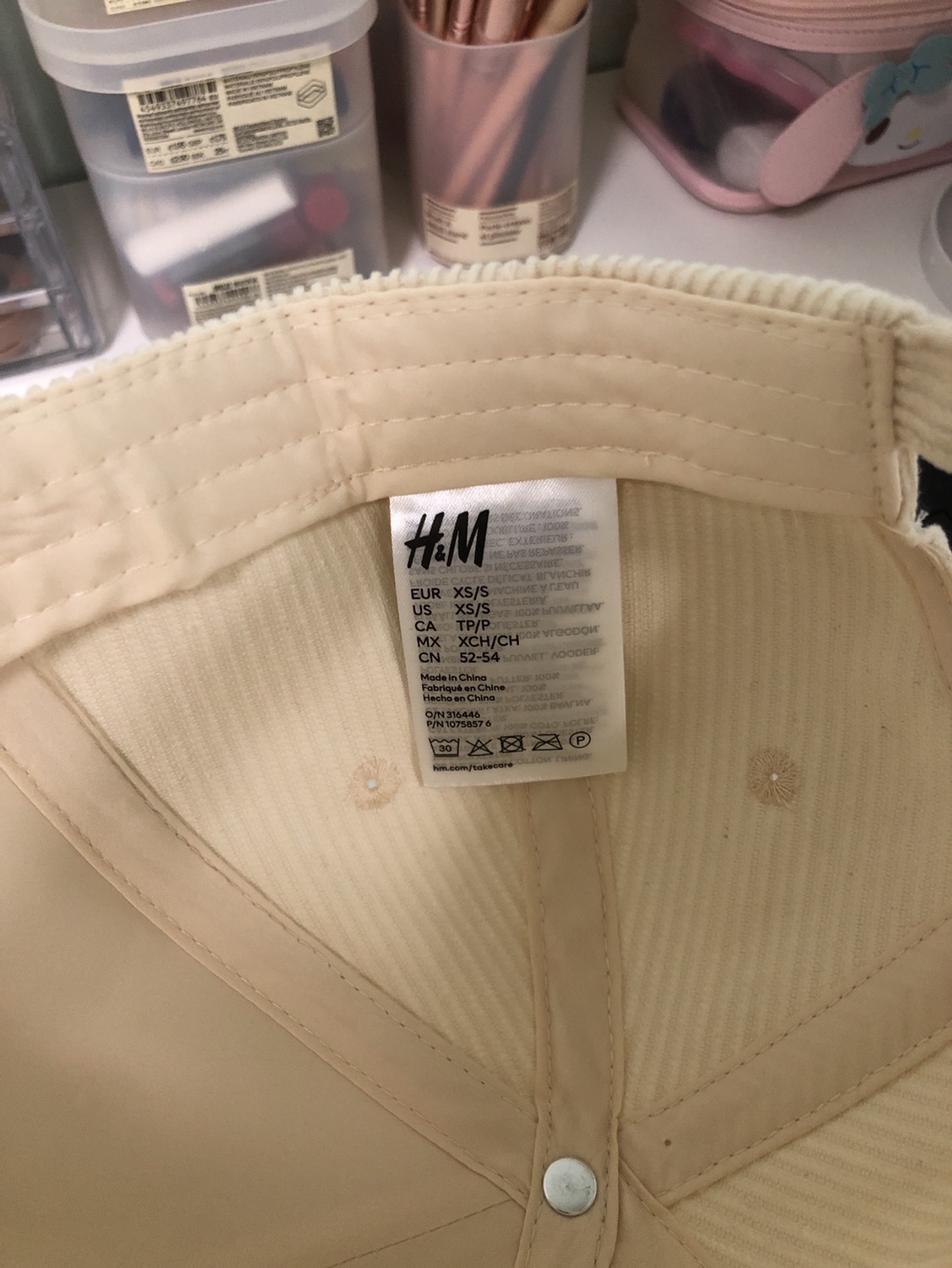 h&m ribbed baseball cap image indicator(3)
