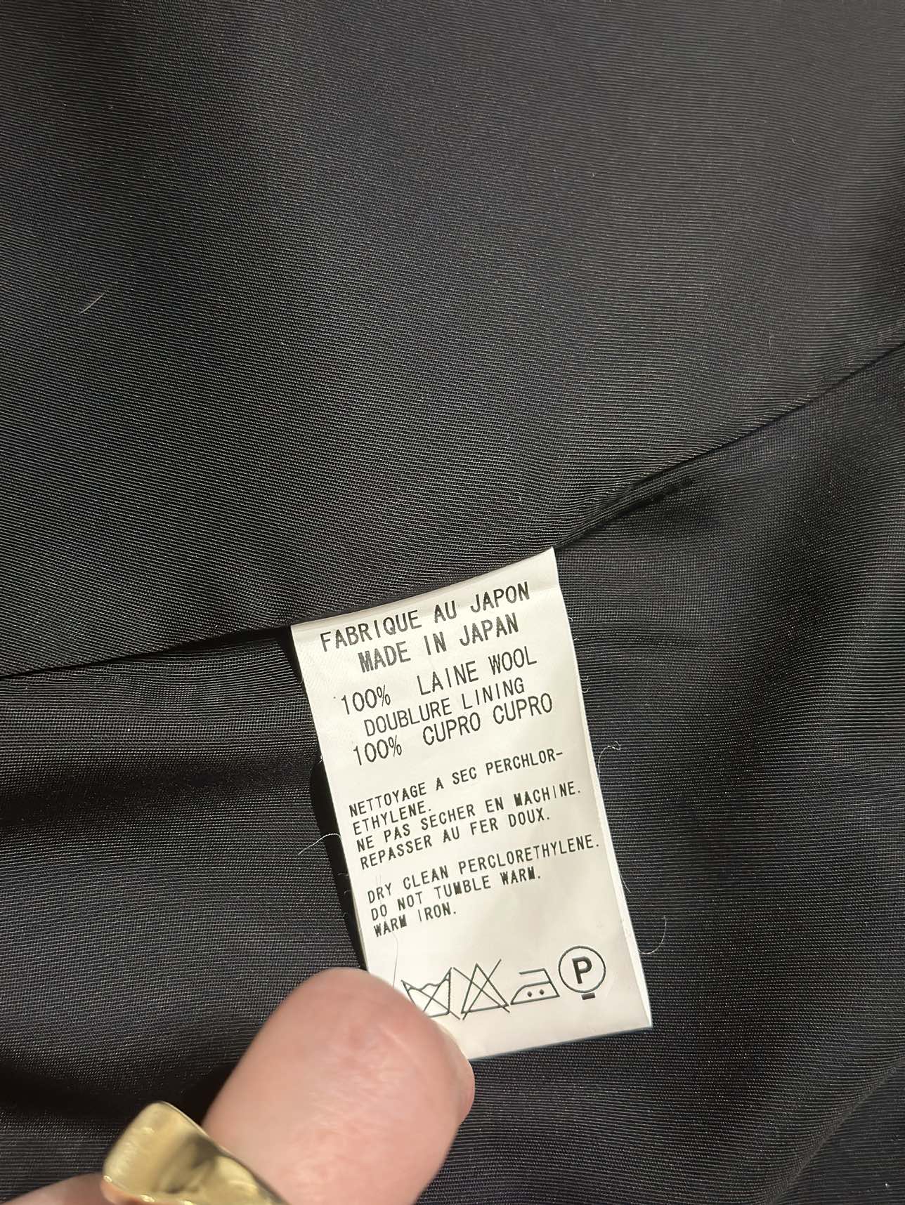 Yohji Yamamoto blazer Black Wool Women Size XS - S Japan image indicator(8)