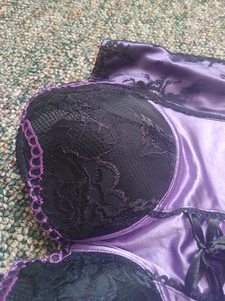 Purple lace corset - photo 4