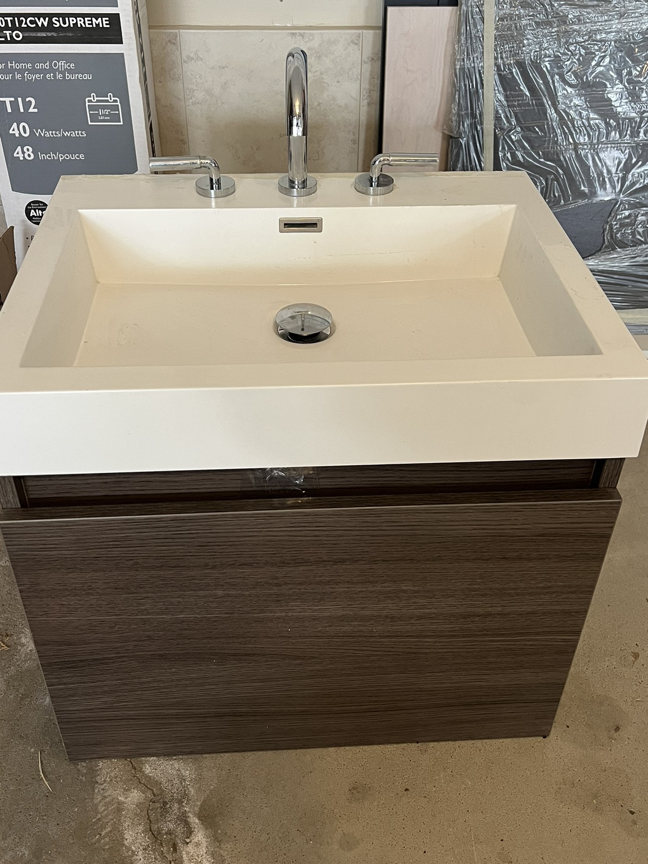 Sink with vanity