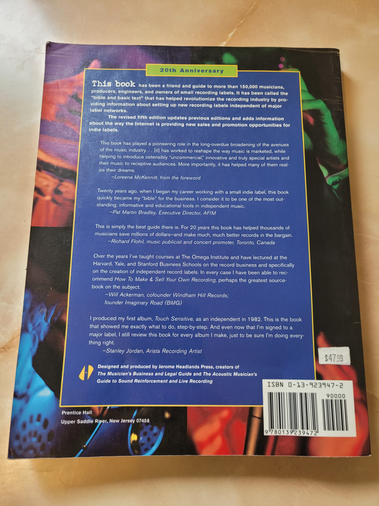 "How to make & sell your own recording" Book image indicator(2)