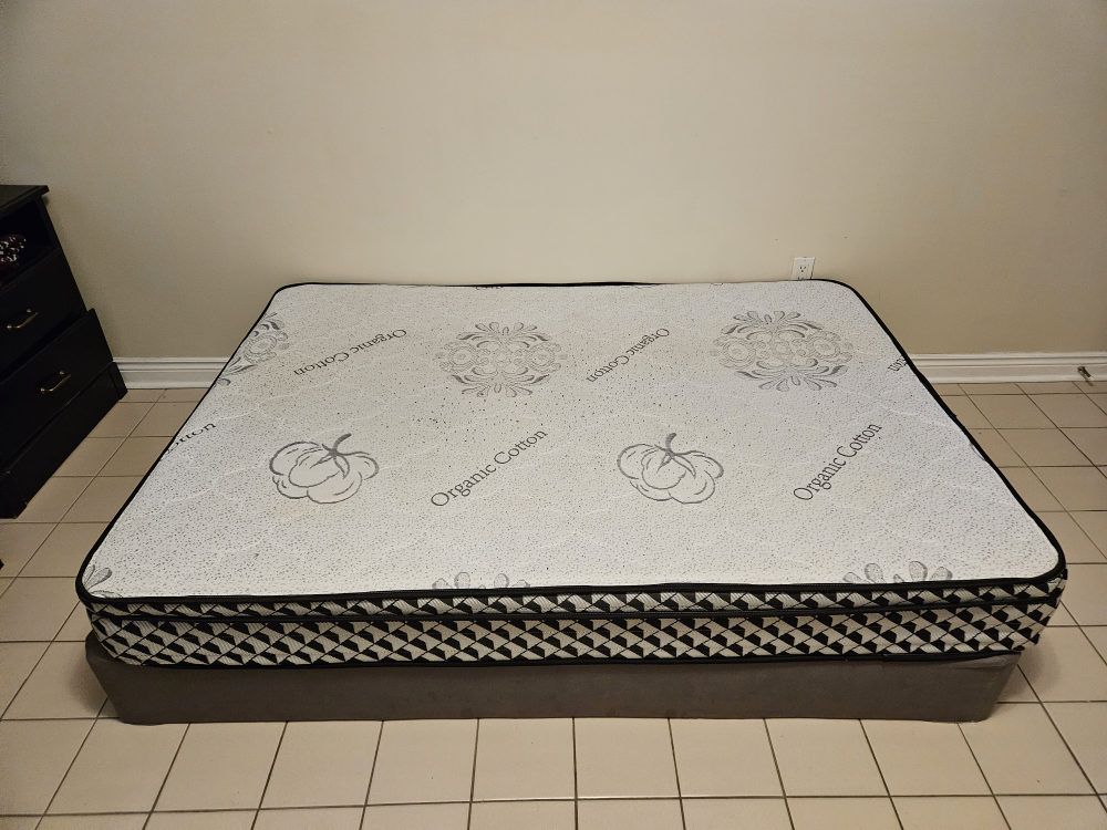 Queen Mattress + ESPEVÄR Slatted mattress base with legs thumbnail