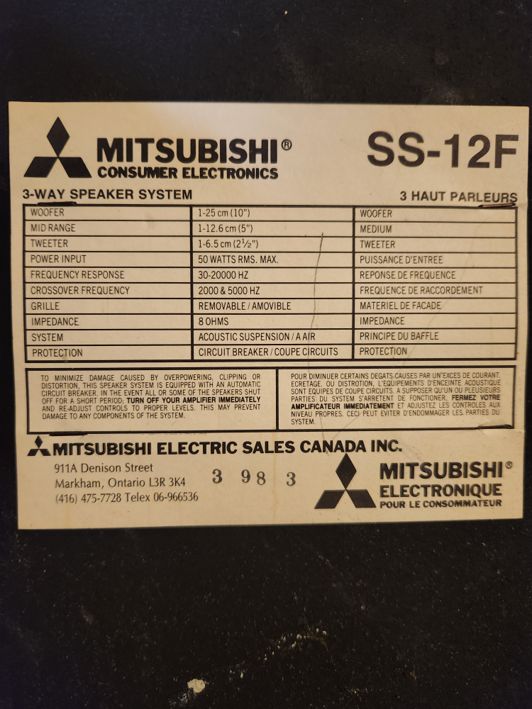vintage mitzubishi speakers - photo 3