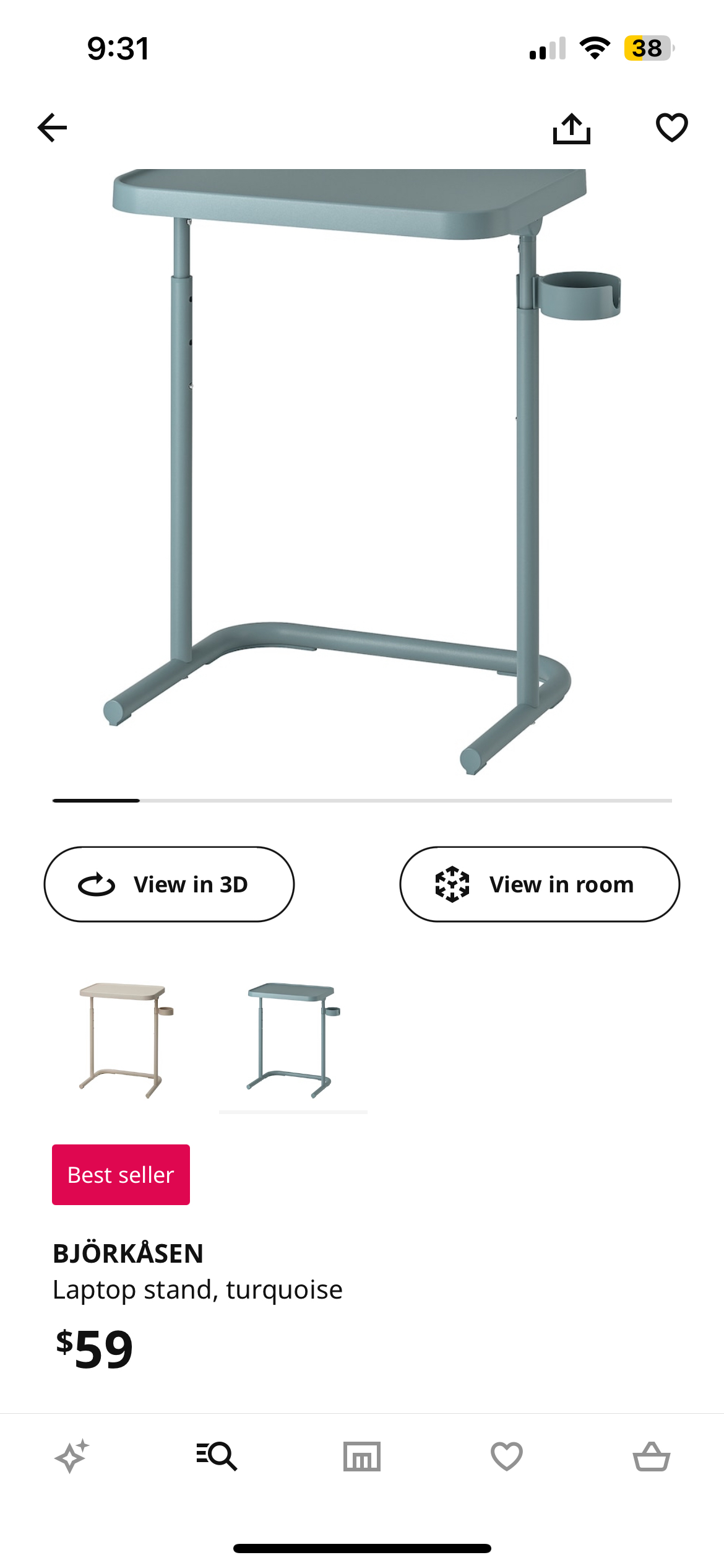 Ikea laptop stand - photo 4
