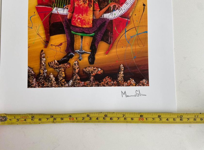 Marcus Glenn - Keys to the Soul (Red) - Lithograph - photo 2