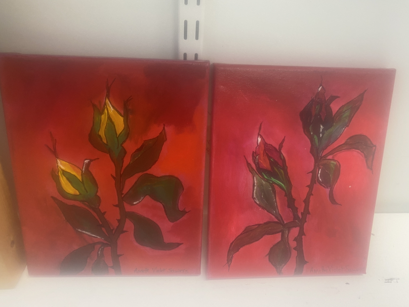 2 8”x10” original acrylic paintings thumbnail