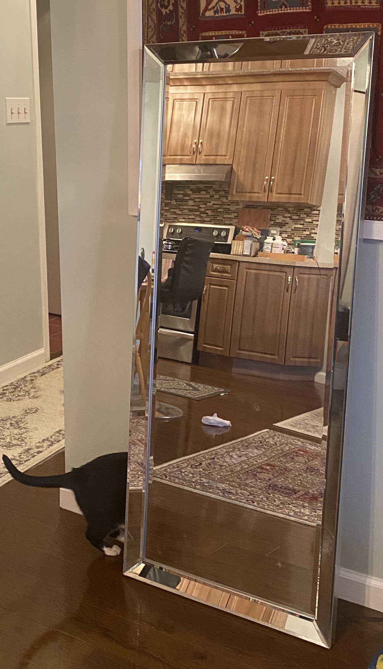 Gorgeous rectangular mirror wall