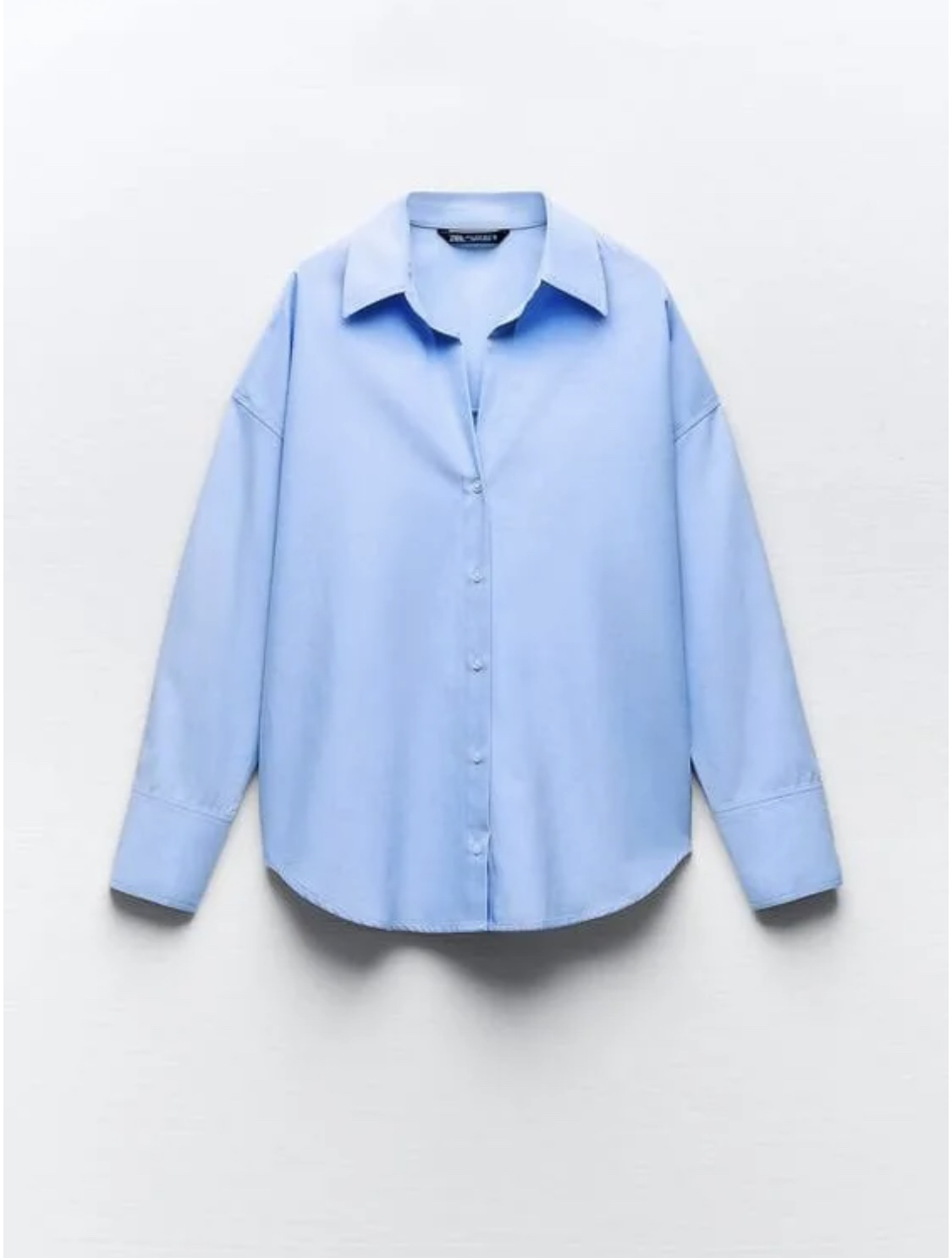 Zara Oxford Shirt Sky Blue     Women thumbnail