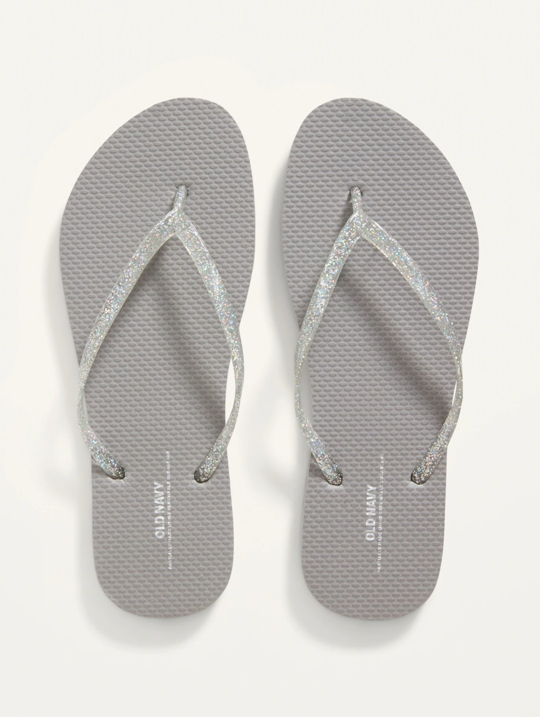 Wedding Flip-flops (Old Navy silver)