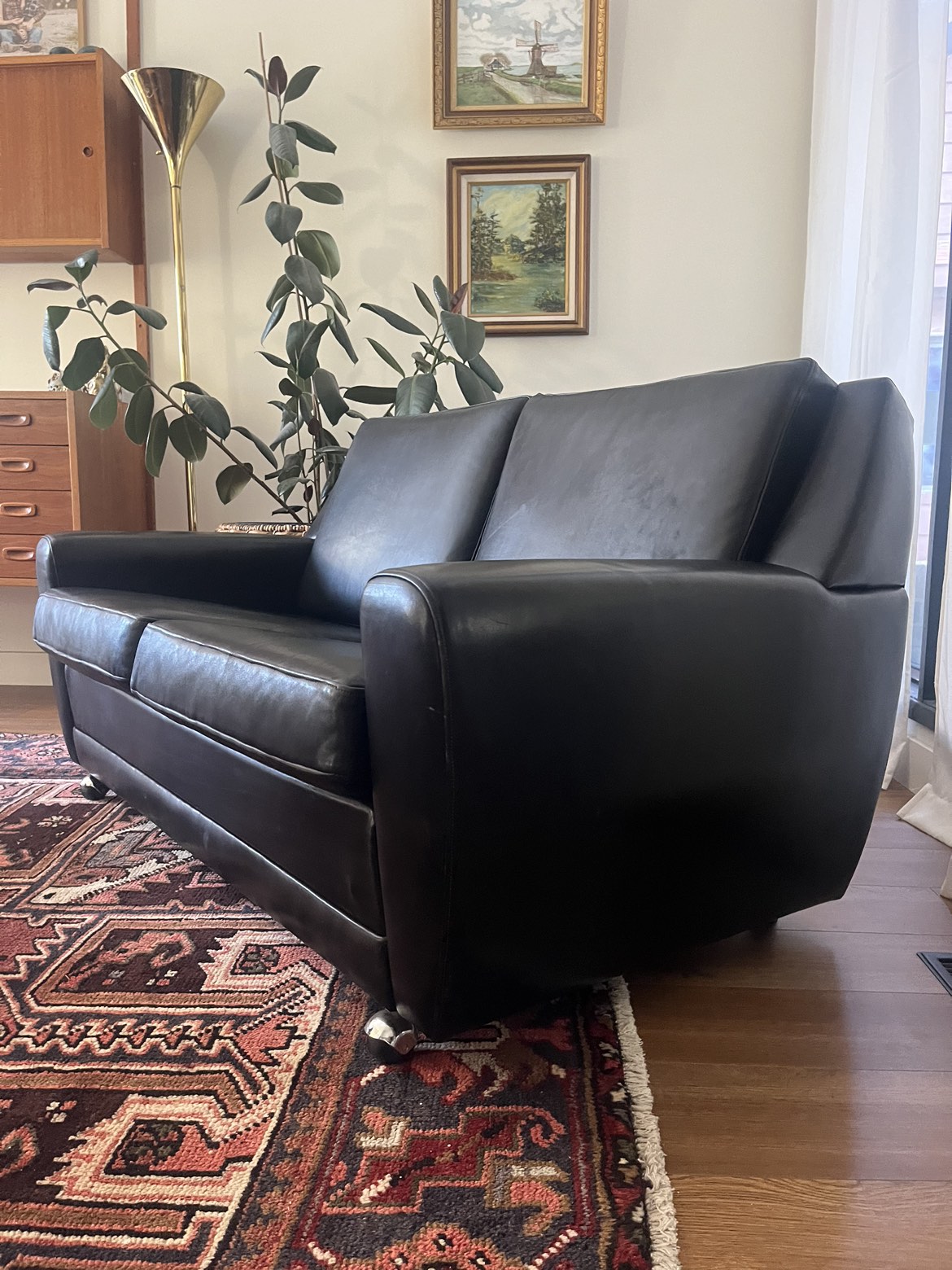 1970s High end German made mid century love seat - photo 3