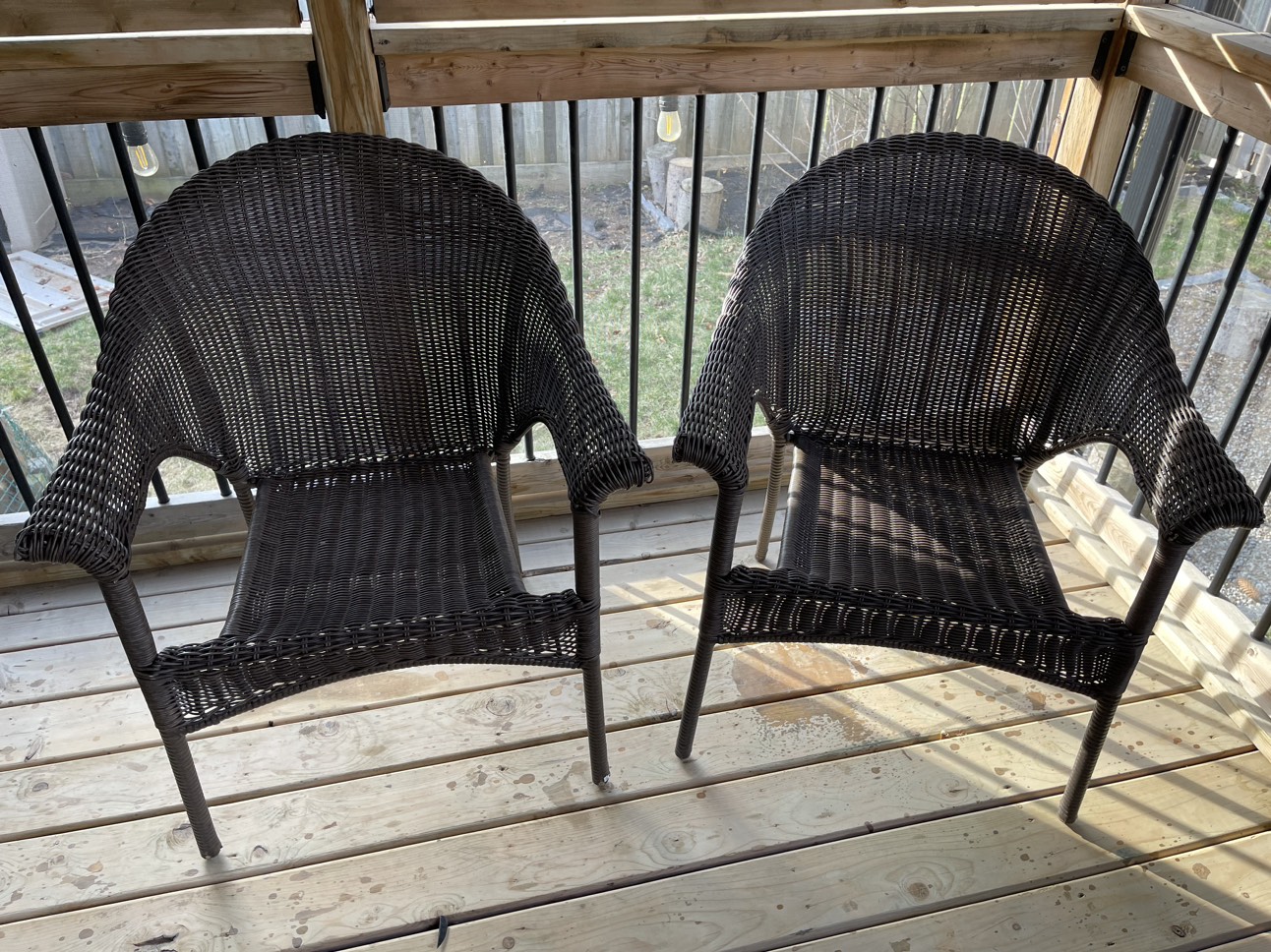 4 Bazik Spruce Hills Brown Wicker Patio Chair - photo 2