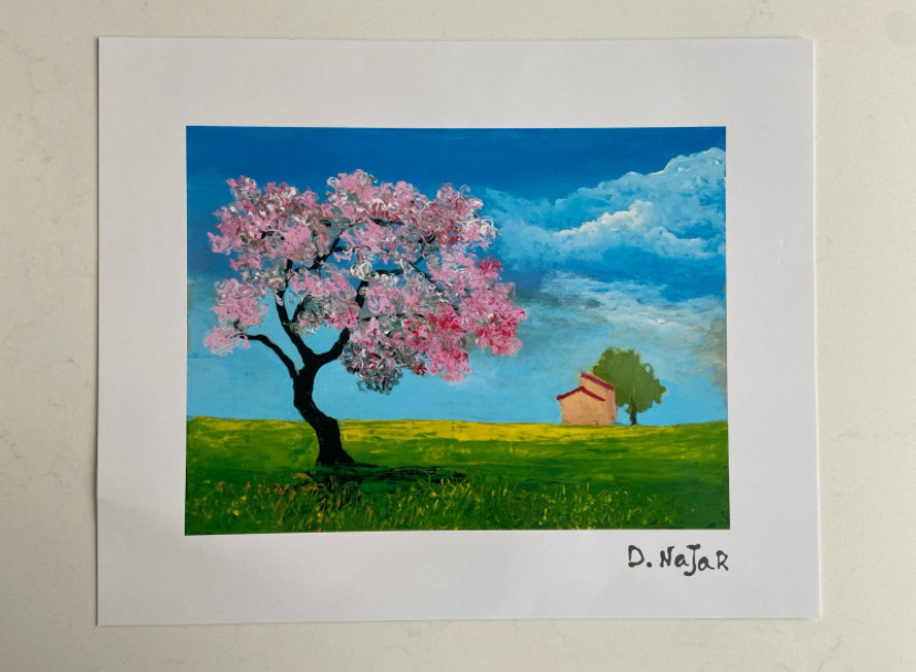 David Najar - Rural Home - Lithograph