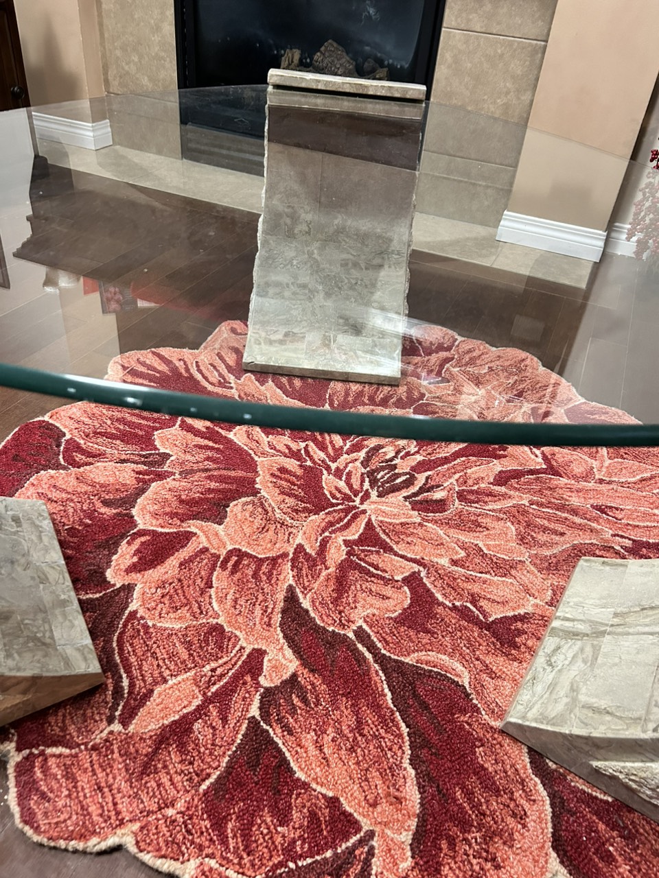 Glass top coffee table - photo 4