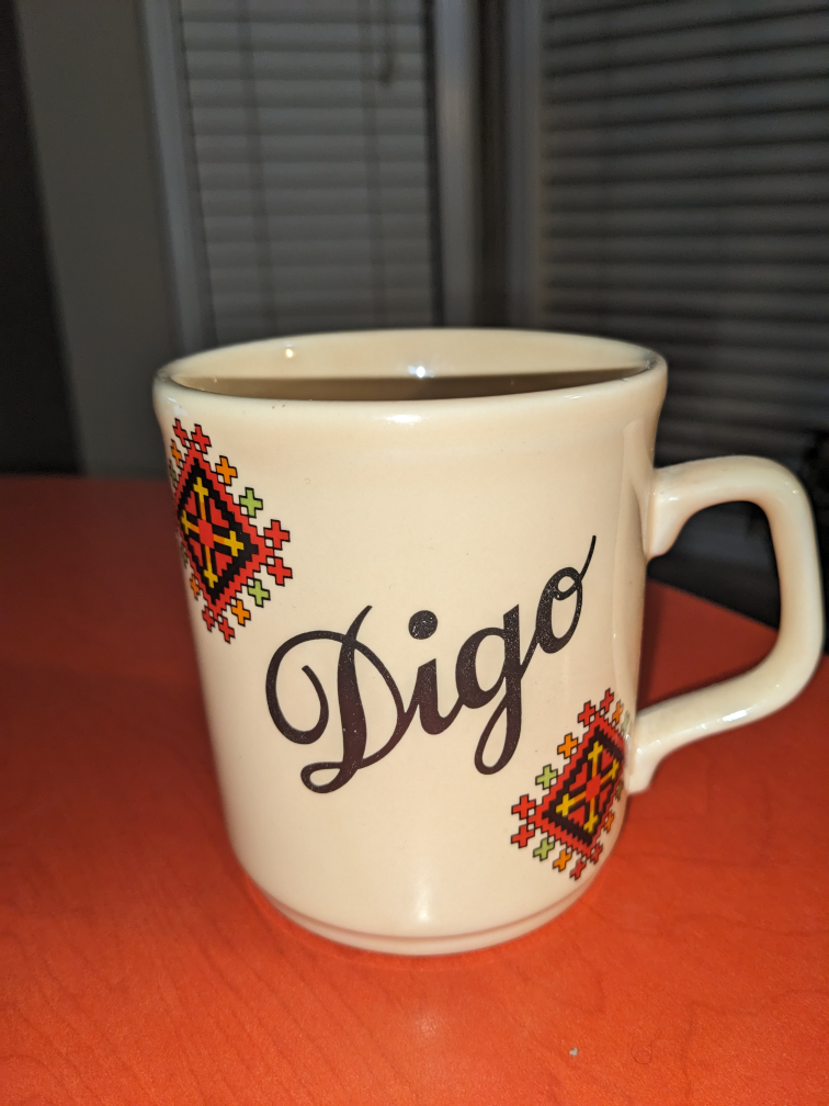 Ukrainian ceramic Dido (Grandfather) cup thumbnail