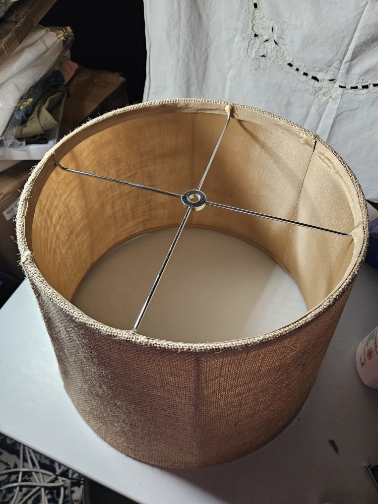 Burlap Lamp Shade 13" Top x 16" Bottom x 11" Slant x10.75" H - photo 5