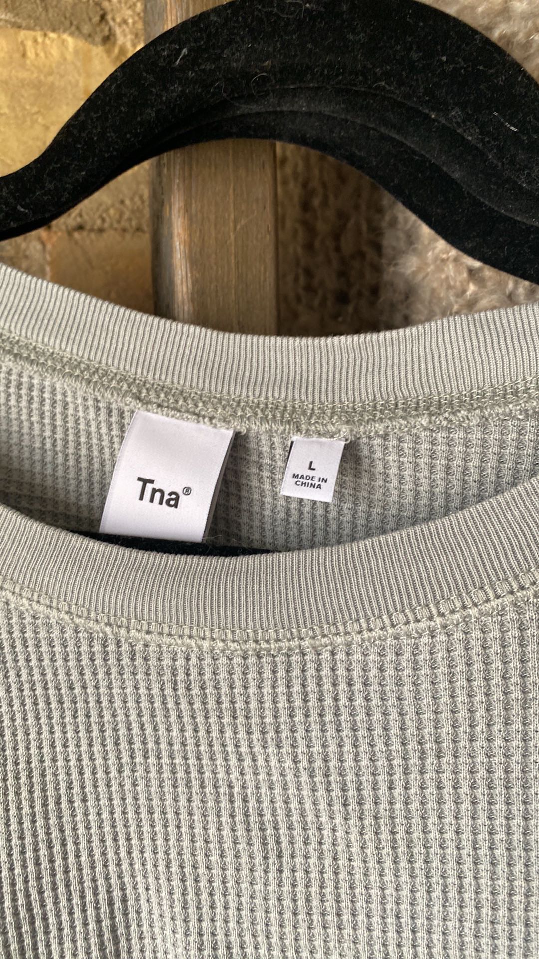 #Freecycle TNA Waffle Long Sleeve Crop Top - photo 4