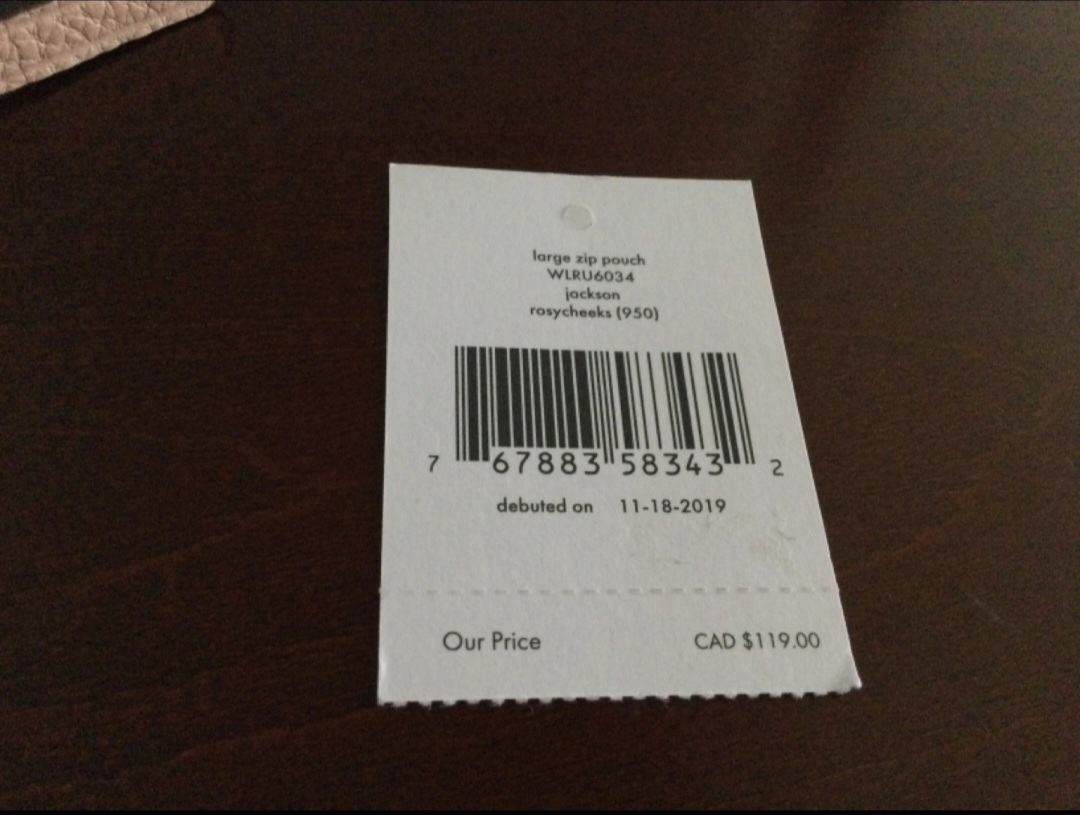 Kate Spade Jackson Leather Large Zip Pouch Rosycheeks image indicator(4)